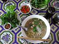 Die Nudelsuppe ist ein sehr beliebtes Frühstück in Laos