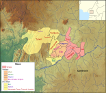 Map of the Mbam languages