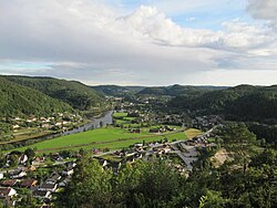 View of the village of Mosby