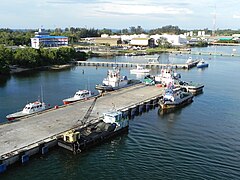 Muara fishing pier and the Marine Police Unit