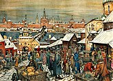 The marketplace in Novgorod, by Apollinary Vasnetsov