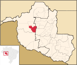 Location in Rondônia state