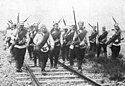 Russische Infanterie im Jahr 1914
