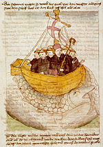 St. Brendan and the whale from a 15th century manuscript