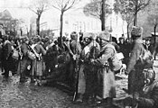 Siberian soldiers in Warsaw, 1914.