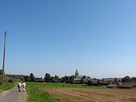 Steenkerke vanuit het zuidwesten