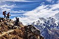 Trekkers On Himalayas!! CC BY-SA 4.0 Prabeshsdev