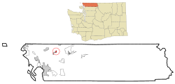 Location of Nooksack, Washington