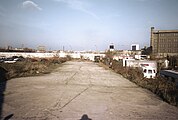 Standort des ehemaligen Potsdamer Ringbahnhofs, Blick Richtung Leipziger Platz, 1986