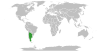 Location map for Argentina and the State of Palestine.