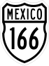 Federal Highway 166 shield