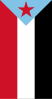 Güney Yemen bayrağı, dikey standart