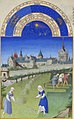 Οι Πολύ Πλούσιες Ώρες του δούκα ντε Μπερρύ : Ιούνιος, μικρογραφία, 1411-16, Chantilly, Μουσείο Κοντέ
