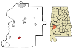 Location in Marengo County, Alabama