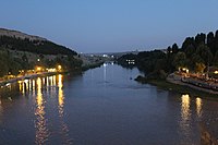 Köprü üzerinden Dicle Nehrine bakış