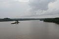 Valapattnam river flowing near the Temple