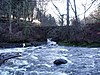 The Carron at its confluence with the Garvald Burn, near Fankerton