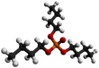 Ball and stick model of Tributyl phosphate