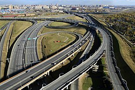 Autobahndreieck der SSD und der A118