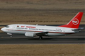 Ehemalige Boeing 737-500 der Air Malawi