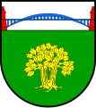 Grünentaler Hochbrücke (im Wappen von Beldorf DE)