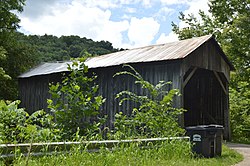 Private covered bridge on Hickman Road