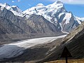 The Drang-drung glacier, the largest glacier in Ladakh, situated near the Pensi-la.