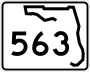 State Road 563 marker