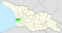 Location of the municipality within Georgia