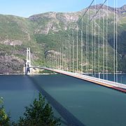 Hardangerbrücke, die längste Hängebrücke Europas