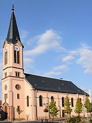 The church in Houssen