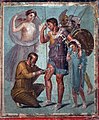Iapyx entfernt Pfeil aus dem Bein des Aeneas