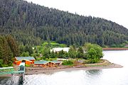 Wide view of Icy Strait Point, 2016