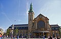 Luxembourg's station's facade, in the Moselle Baroque Revival style