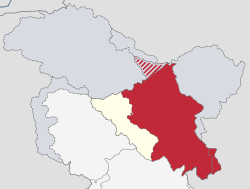 Location of लेह जिला की स्थिति