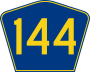 Highway 144 marker