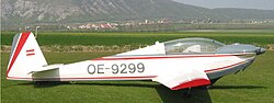 Scheibe SF28 am Flugsportzentrum Spitzerberg