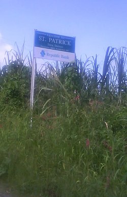 St Patrick parish sign