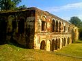 Inner courtyard of Katoch Palace-Fort overlooking Sujanpur Tira