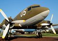 A C-47 in the Air Heritage Park at Tinker Air Force Base.