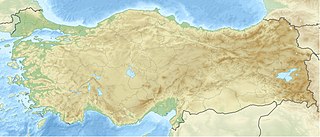 Türkiye üzerinde Konum haritası
