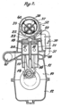 Doppelkolbenmotor - Patentzeichnung von Arnold Zoller (1931)