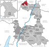 Lage der Stadt Unterschleißheim im Landkreis München