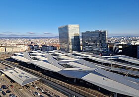 Blick auf das Dach des Hauptbahnhofs (2023)