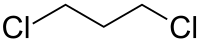 Structuurformule van 1,3-dichloorpropaan