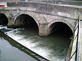 River Biss flowing under the town bridge