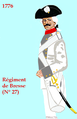 Régiment de Bresse 1775 bis 1779