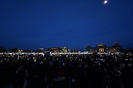 „Demokratie verteidigen – Vielfalt statt Hetze“, Platz der Republik in Berlin am 21. Januar 2024