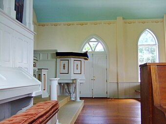 Organ and pulpit