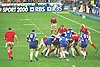 France playing Wales during the Six Nations Championship